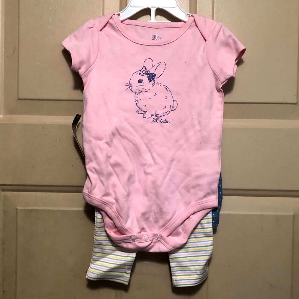 NWT Little Wonders Girl's 3-pc set
